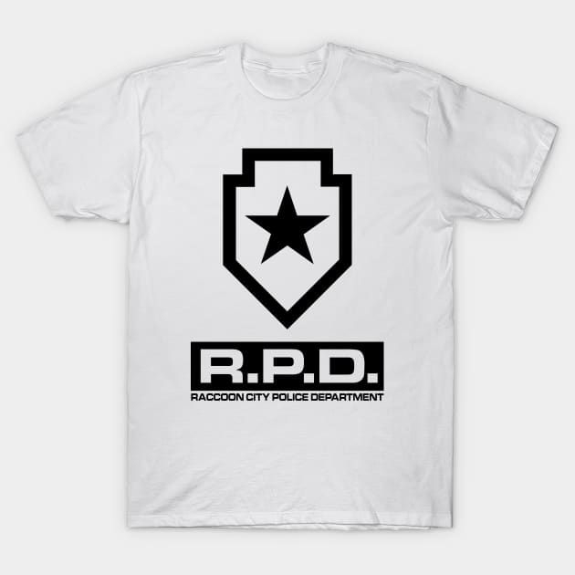 Raccoon City Police Department RPD T-Shirt by Anthonny_Astros